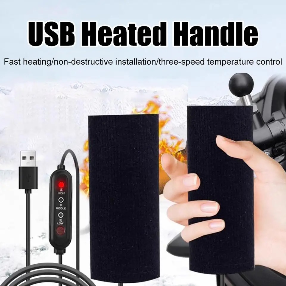 Motorcycle Heated Grips USB 12 - Handlebar Grip Heated review and price