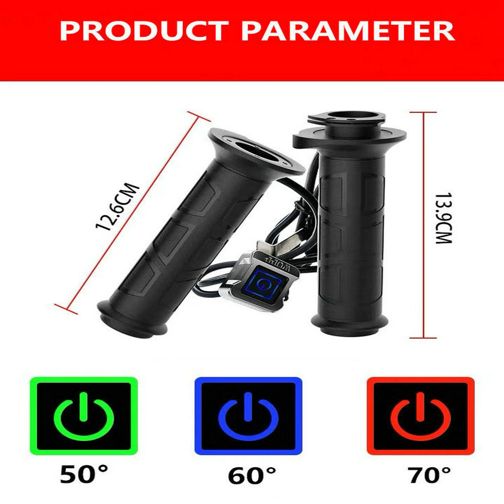 1 Pair Motorcycle Heated Hand  - Handlebar Grip Heated review and price
