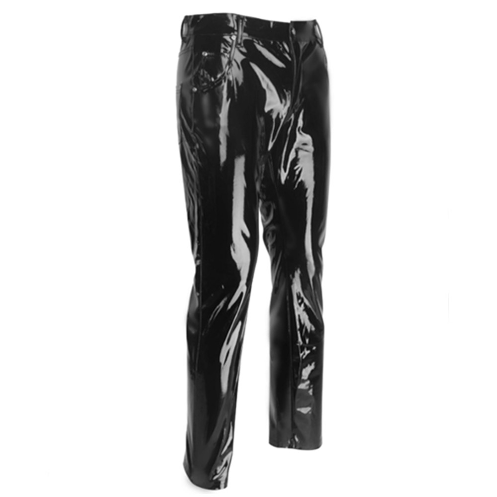 Shiny PVC Latex Trousers Men M - Motorcycle Gear Mens review and price